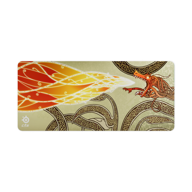 Геймърски пад SteelSeries QcK CS2 Dragon Lore Edition - XXL 