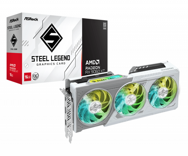 Graphic card ASRock RADEON RX 9060 XT Steel Legend 16GB OC GDDR6 