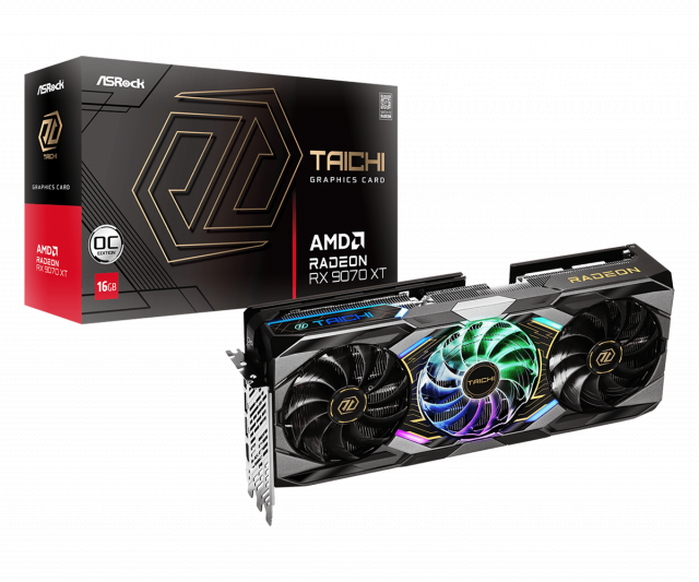 Видео карта ASRock RADEON RX 9070 XT TAICHI OC 16GB GDDR6 