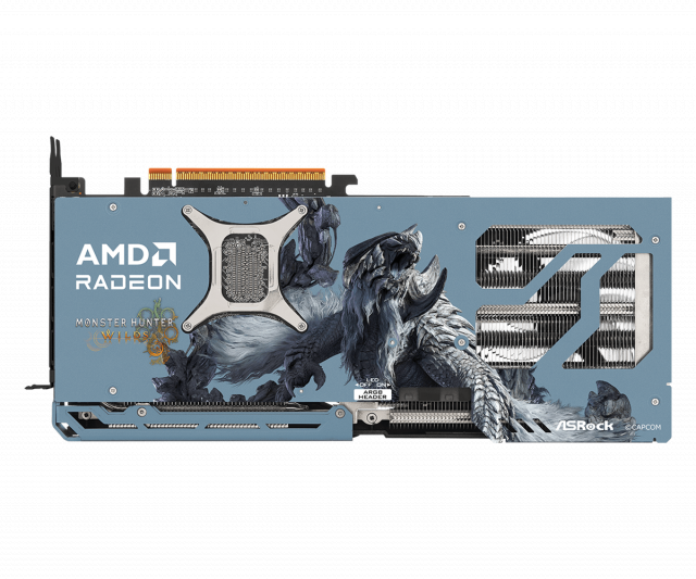 Видео карта ASRock RADEON RX 9070 XT Monster Hunter Wilds Edition 16GB GDDR6 