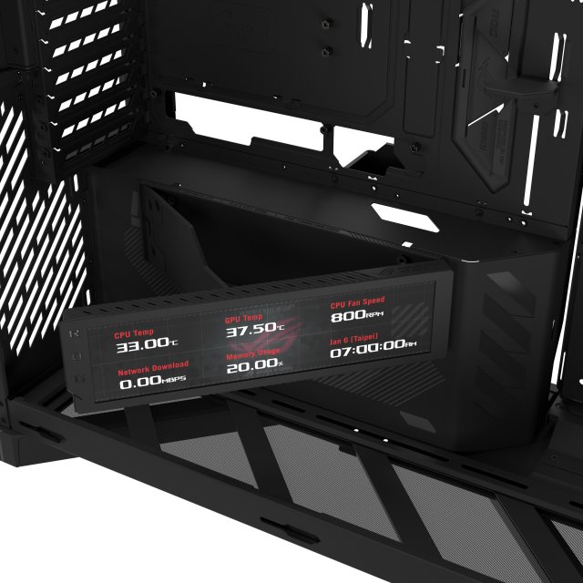 Кутия ASUS ROG CRONOX ARGB E-ATX Mid-Tower - Black 