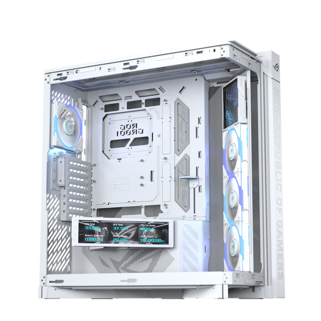 Кутия ASUS ROG CRONOX ARGB E-ATX Mid-Tower - White 