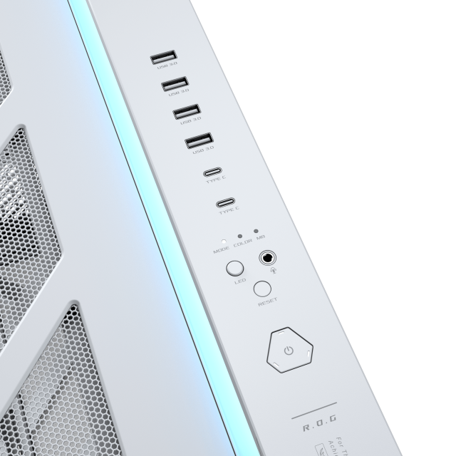 Кутия ASUS ROG CRONOX ARGB E-ATX Mid-Tower - White 