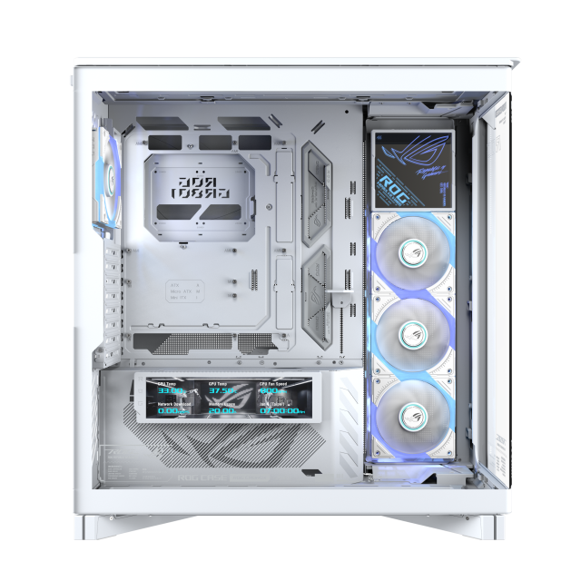 Кутия ASUS ROG CRONOX ARGB E-ATX Mid-Tower - White 