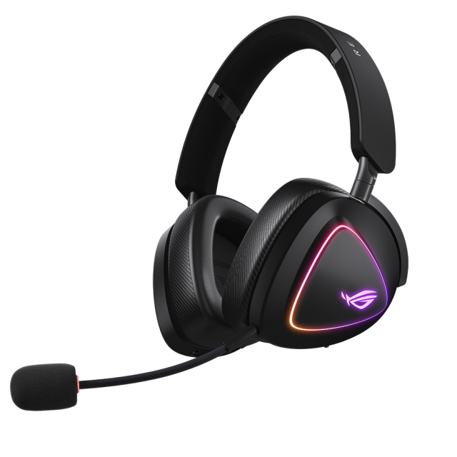 Геймърски безжични слушалки ASUS ROG Delta II - USB-C, Aura Sync RGB 