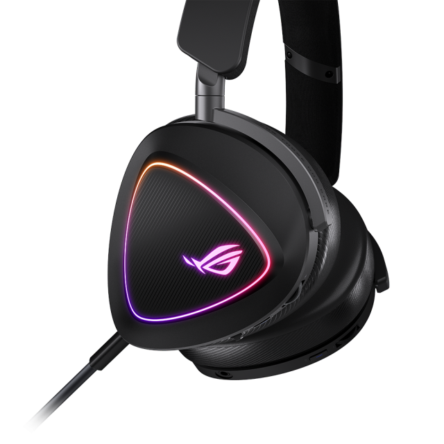 Геймърски безжични слушалки ASUS ROG Delta II - USB-C, Aura Sync RGB 