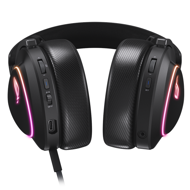 Геймърски безжични слушалки ASUS ROG Delta II - USB-C, Aura Sync RGB 