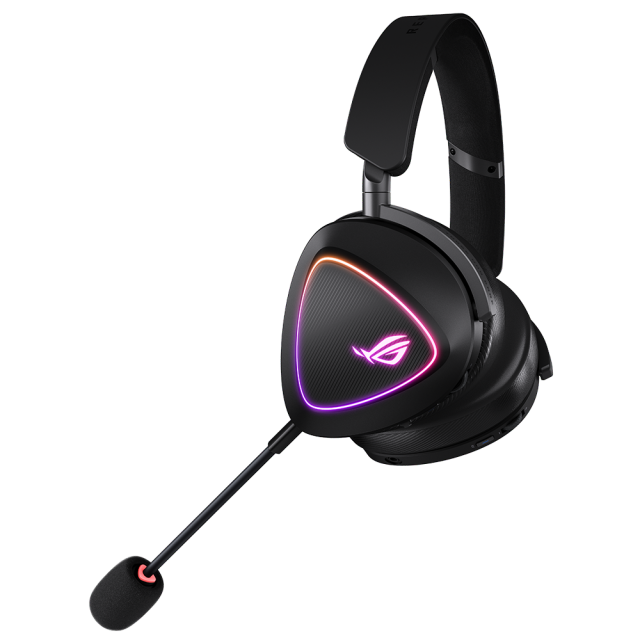 Геймърски безжични слушалки ASUS ROG Delta II - USB-C, Aura Sync RGB 