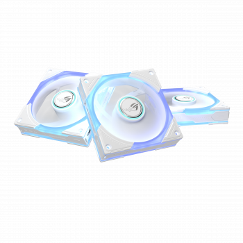 Комплект Вентилатори 3в1 ASUS ROG Eurux GR120 ARGB Reverse White Edition