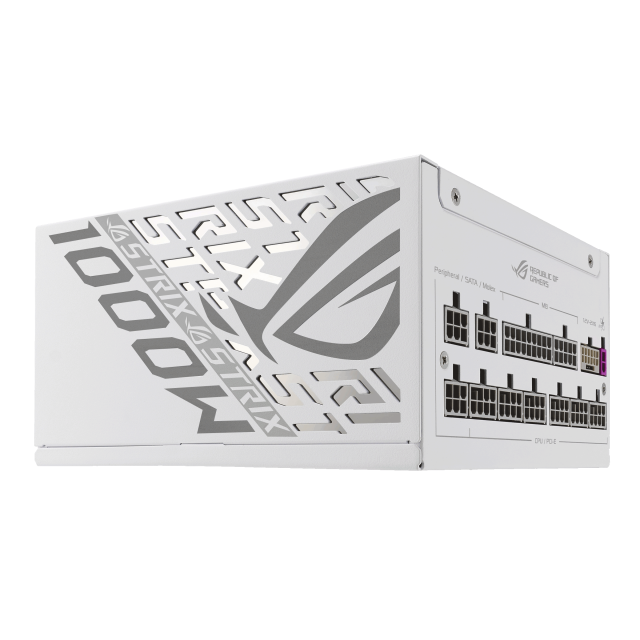 Захранващ блок ASUS ROG STRIX 1000W White Edition, 80+ Platinum PCIe 5.1, Fully Modular 