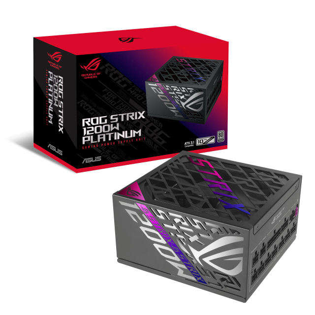 Power Supply ASUS ROG STRIX 1200W, 80+ Platinum PCIe 5.0, Fully Modular 