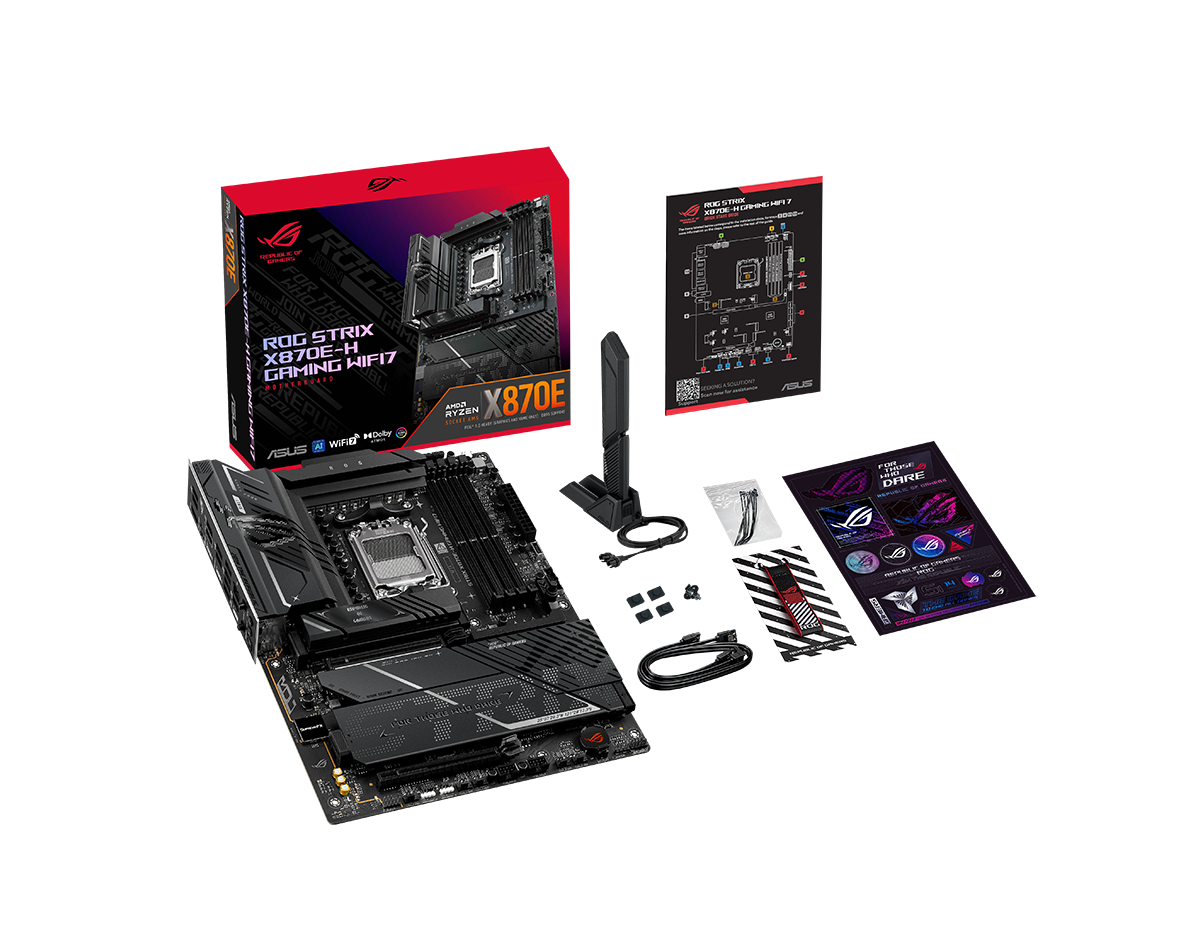 Scheda Madre ASUS ROG Strix X870E-H Gaming WIFI7 – Socket AM5, DDR5, PCIe 5.0, 4x M.2, 2x USB4