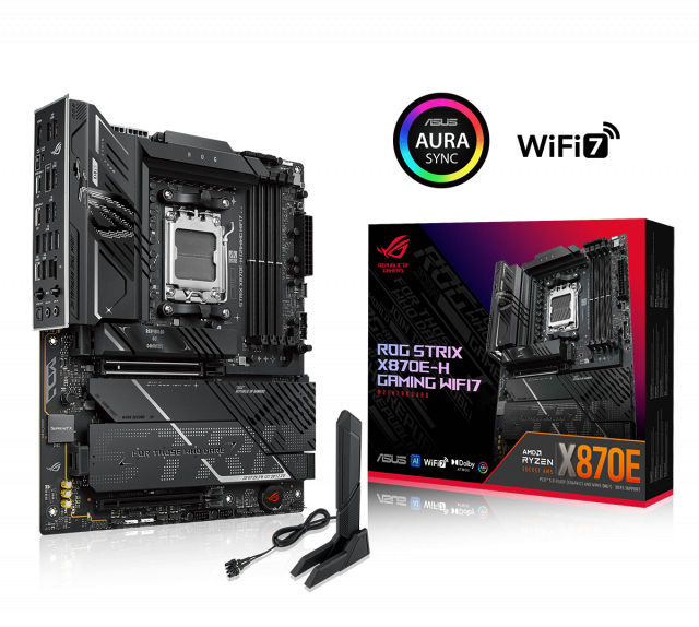 Дънна платка ASUS ROG STRIX X870E-H GAMING WIFI7 AM5 DDR5 