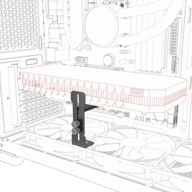 Estillo Graphics Card GPU Brace Support - Black 