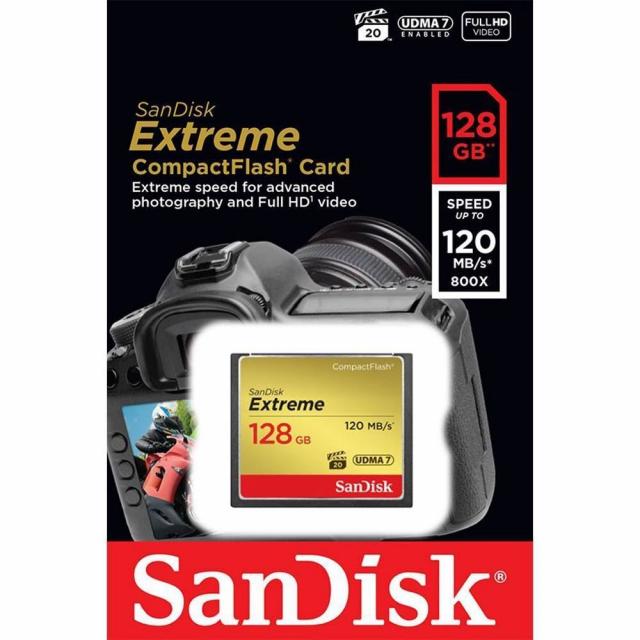 Карта памет SANDISK  Extreme® CompactFlash® Memory Card 128Gb 