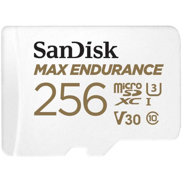 Карта памет SANDISK MAX Endurance, SD Адаптер, micro SDXC UHD, V30, 256GB, Class 10 