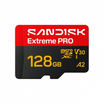 Sandisk карта Extreme Pro uSD microSDXC 128GB,  250MB/s & 120MB/s  U3 V30 UHS-I