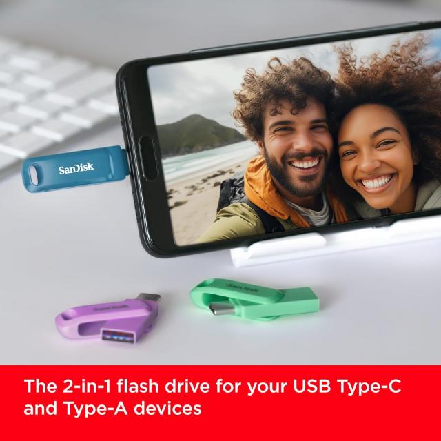 SanDisk Флаш памет 256Gb Ultra Drive Go USB-C Type-C, BLUE 