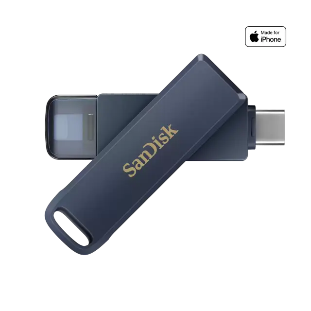 USB stick SanDisk, Phone Drive for iPhone - 64GB,USB-A/ USB-C,100Mb/s 