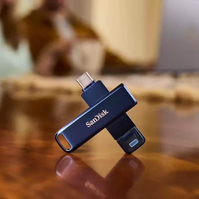 USB stick SanDisk, Phone Drive for iPhone - 64GB,USB-A/ USB-C,100Mb/s 