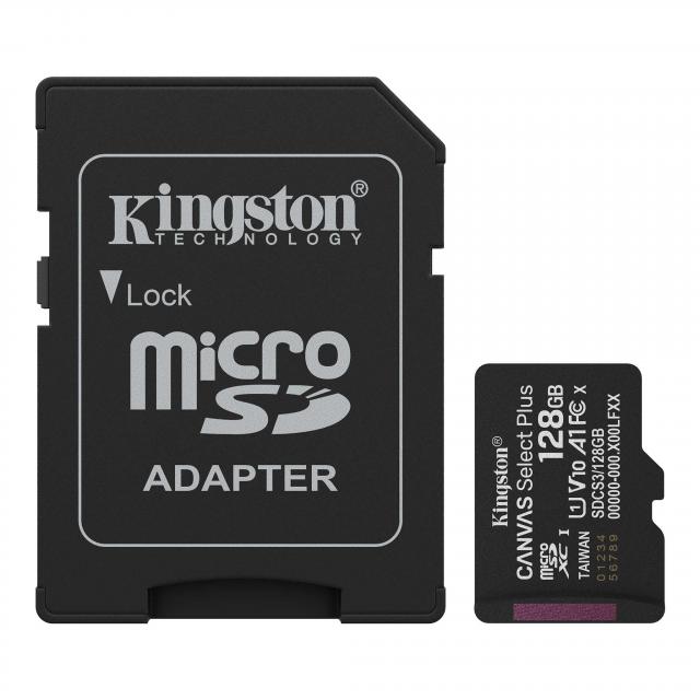 Карта памет Kingston Canvas Select Plus, microSDXC 128GB 