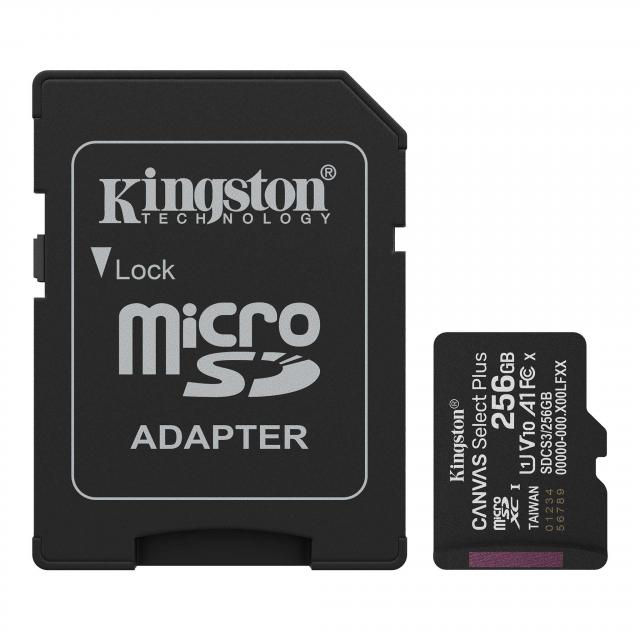 Карта памет Kingston Canvas Select Plus, microSDXC 256GB 