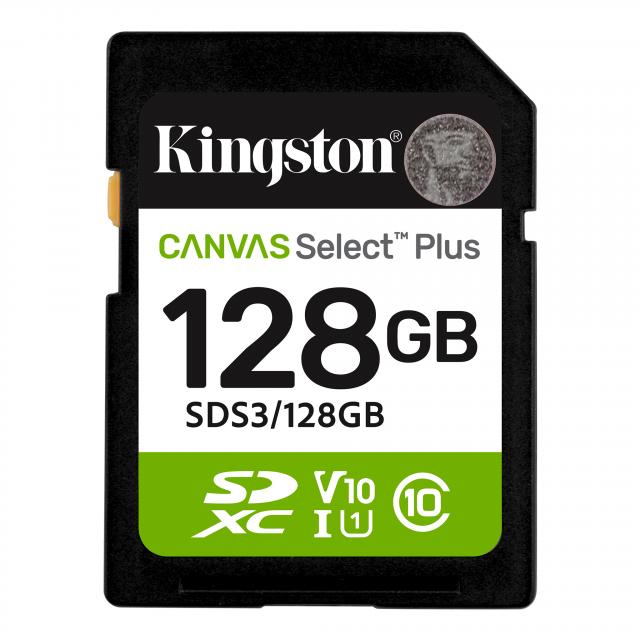 Карта памет Kingston Canvas Select Plus SD 128GB 