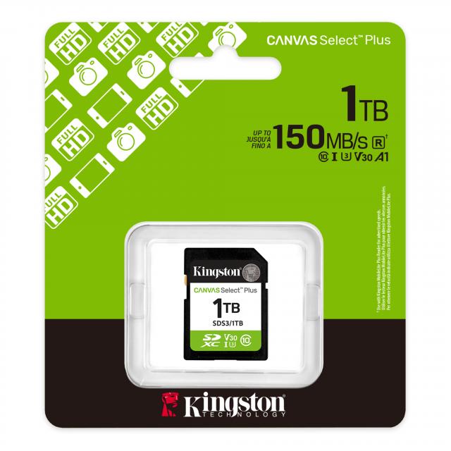 Карта памет Kingston Canvas Select Plus SD 1TB 