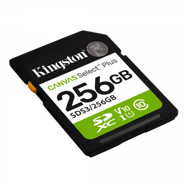Карта памет Kingston Canvas Select Plus SD 256GB 