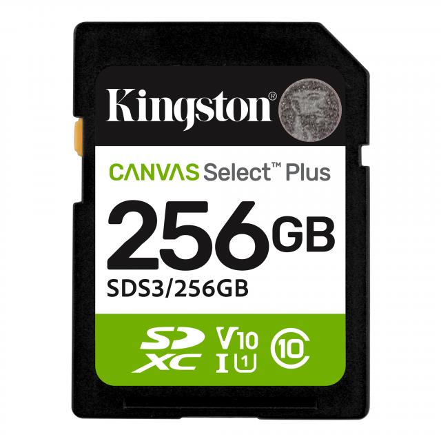 Карта памет Kingston Canvas Select Plus SD 256GB 