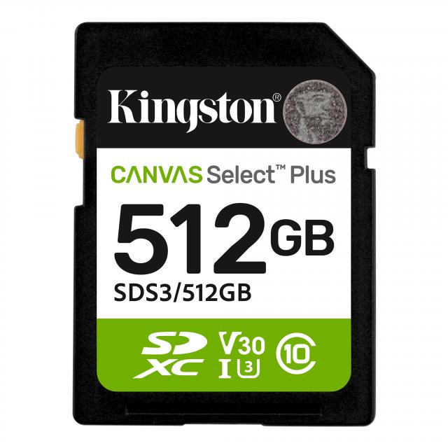 Карта памет Kingston Canvas Select Plus SD 512GB 