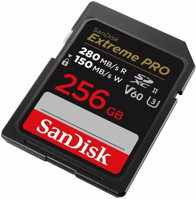 SanDisk Карта памет Extreme Pro SDXC 256GB 280MB/s & 100Mb/s Class 10 UHS-II 