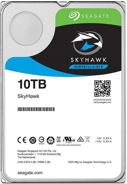 Хард диск SEAGATE SkyHawk AI ST10000VE001, 10TB, 256MB Cache, SATA 6.0Gb/s 