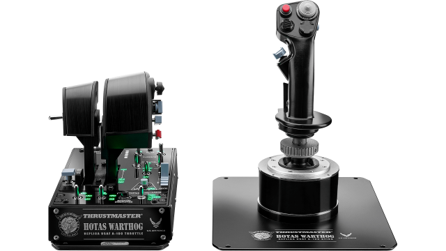 Джойстик и контролен панел,  авиосимулатор Thrustmaster HOTAS Warthog  за PC, Черен 