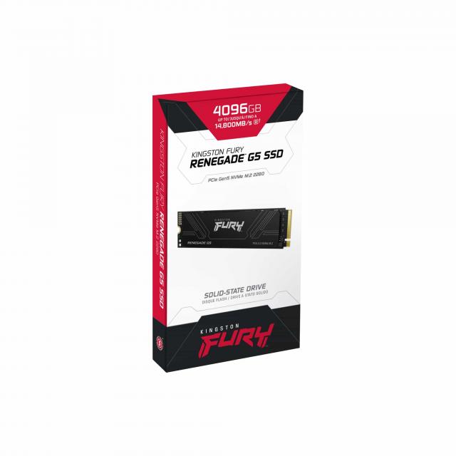 SSD Kingston Fury Renegade G5 NVMe M.2 PCIe 5.0 - 4096GB 