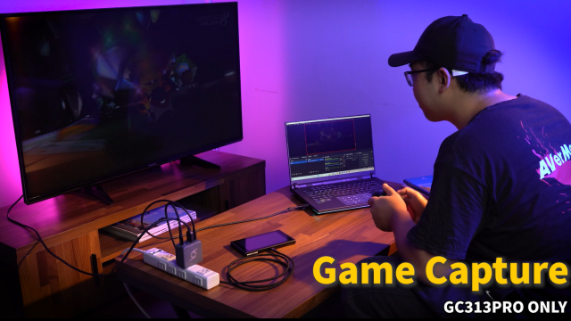 Charging Capture AverMedia Elite Go GC313PRO for Hub Streaming 