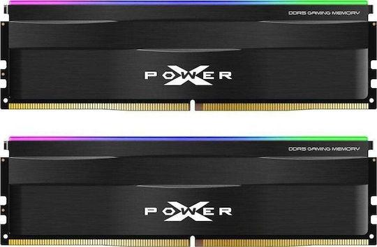 Памет Silicon Power XPOWER Zenith RGB Black 32GB(2x16GB) UDIMM DDR5 6000MHz CL30 
