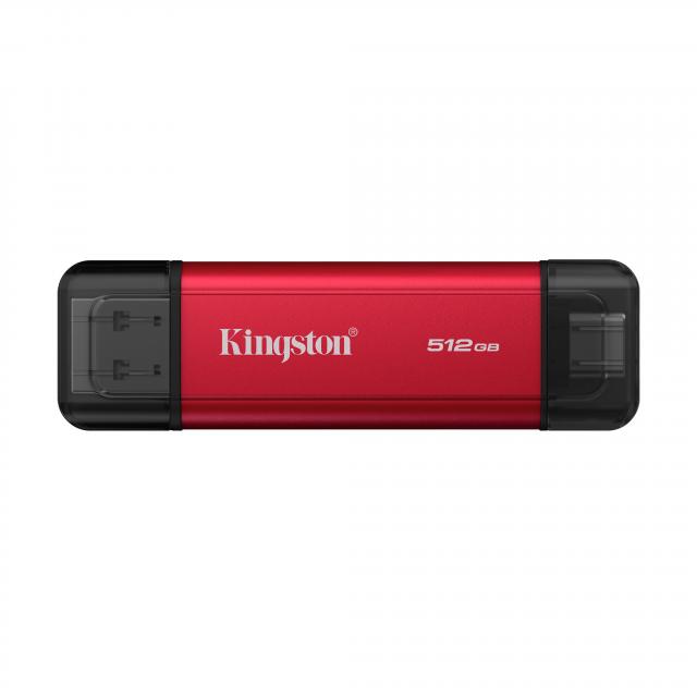 Флаш памет Kingston Dual USB-A/C Portable SSD 512GB - Black/Red 