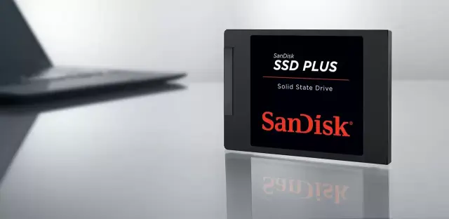 SanDisk  SSD Plus 545GB, до 505MB/s скорост на четене , до 440MB/s скорост на писане, SATA Revision 3.0 (6 Gb/s), шоко устойчиво 