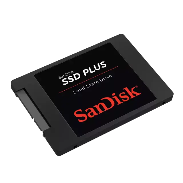 SanDisk  SSD Plus 545GB, до 505MB/s скорост на четене , до 440MB/s скорост на писане, SATA Revision 3.0 (6 Gb/s), шоко устойчиво 