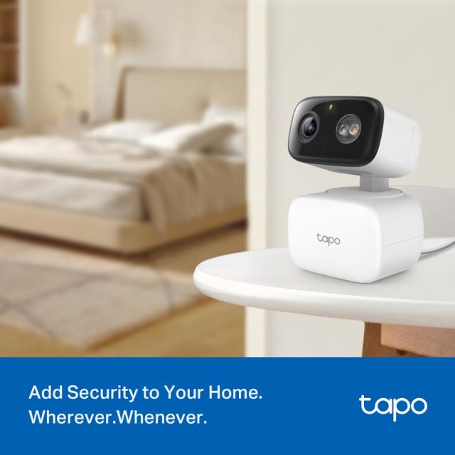 TP LINK Wi-Fi Surveillance Camera C206, outdoor and indoor use, Pan/Tilt, microSD, Water and Dust Resistance 