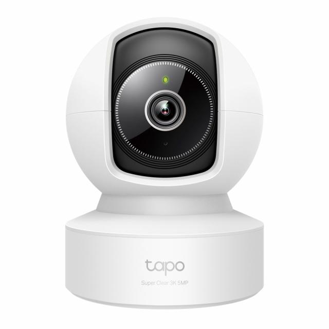 Домашна охранителна WiFi камера TP-Link Tapo C232, 3K 5Mp  с AI, Pan/Tilt, LAN, WiFi,SDmicro, нощно виждане 