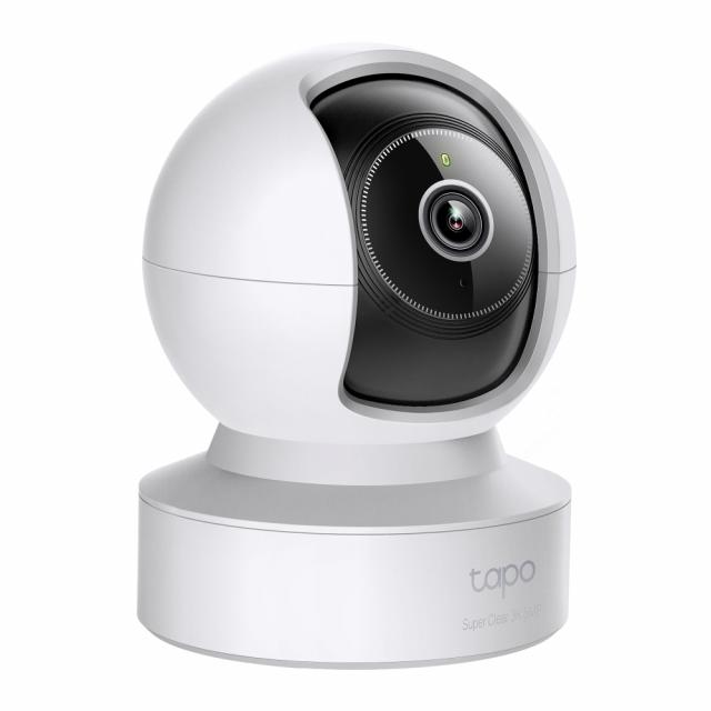Домашна охранителна WiFi камера TP-Link Tapo C232, 3K 5Mp  с AI, Pan/Tilt, LAN, WiFi,SDmicro, нощно виждане 