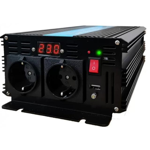 Inverter 12/220 V  DC/AC 2500/5000W Pure Sine Wave TED000392  TED ELECTRIC 