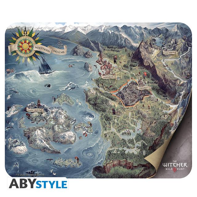 ABYSTYLE THE WITCHER - Flexible Mousepad - World map 