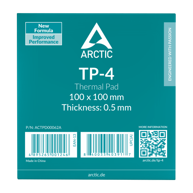 Термопроводящ пад ARCTIC TP-4 - 100x100x0.5 mm 