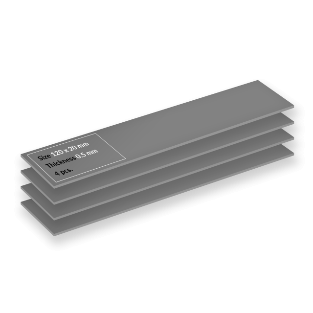 Premium Performance Thermal pad ARCTIC TP-4 - 120x20x0.5 mm 4-Pack 