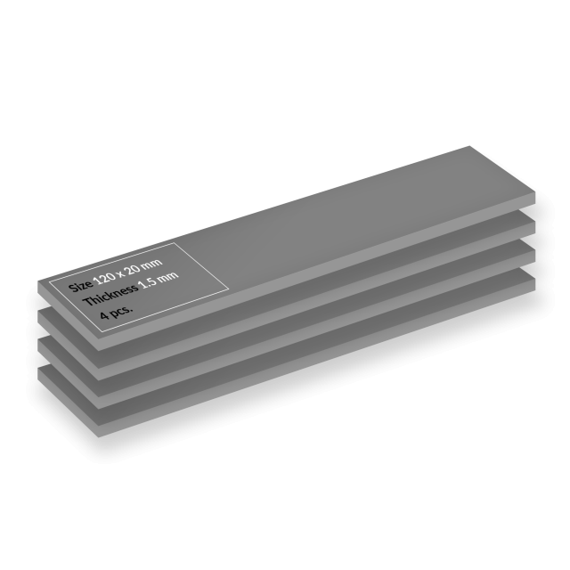 Premium Performance Thermal pad ARCTIC TP-4 - 120x20x1.5 mm 4-Pack 