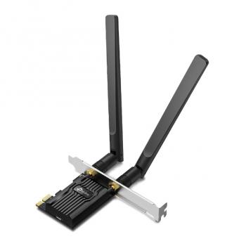 Безжичен адаптер TP-LINK Archer TX20E, PCIe, 1800Mbps, Wireless AX, 2.4GHz /5GHz, BT 5.2, 2x външни антени