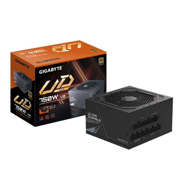 Захранващ блок Gigabyte UD750GM PG5 V2 , 750W, 80+ GOLD, PCIe 5.1 